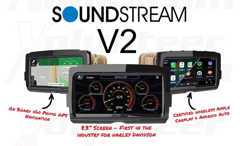 Головний пристрій Soundstream Reserve V2 для Harley-Davidson 2014-2023