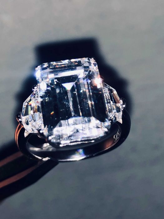 Каблучка срібло тайланд high carbon diamante