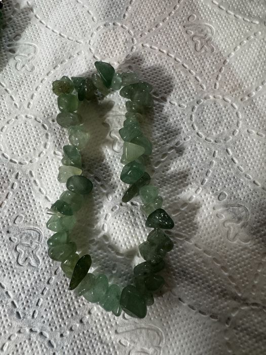 Naszyjnik i bransoletka kamien naturalny
