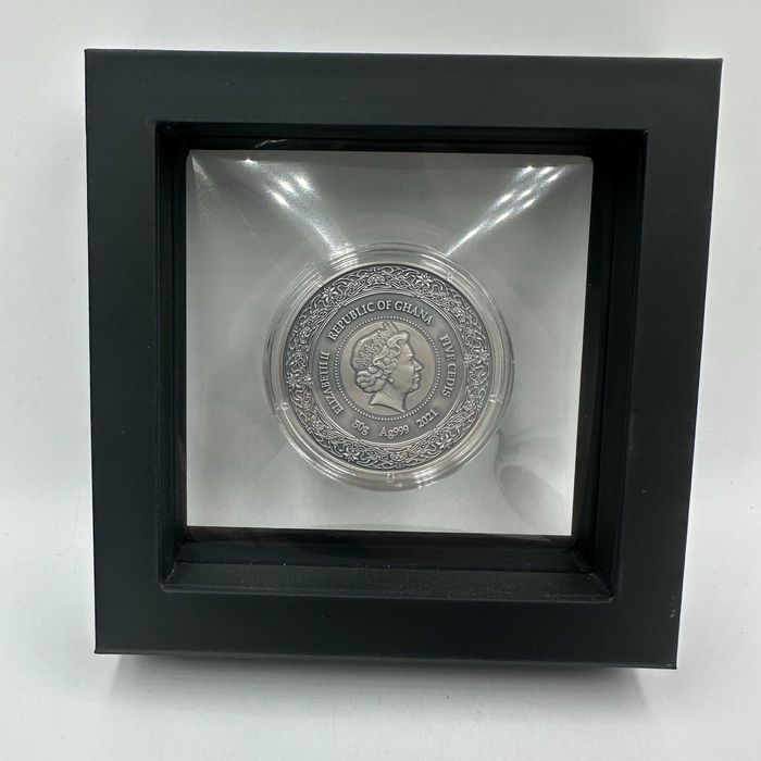 BRIGID BOGINIE ZDROWIA Srebrna Moneta 5 Chedis Ghana 2022 50 g.