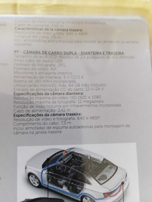 Câmara dupla carro