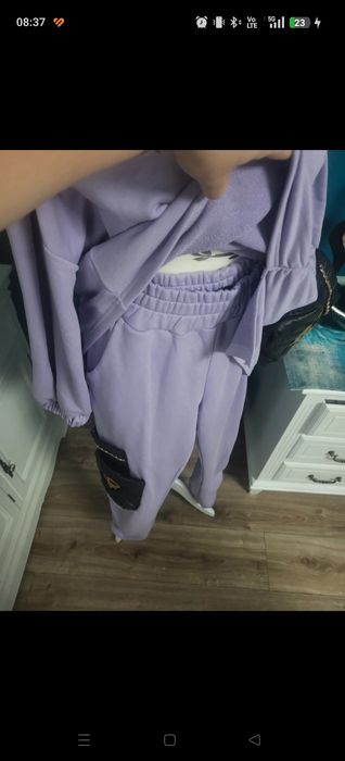 Liliowy dres Paparazzi Fashion