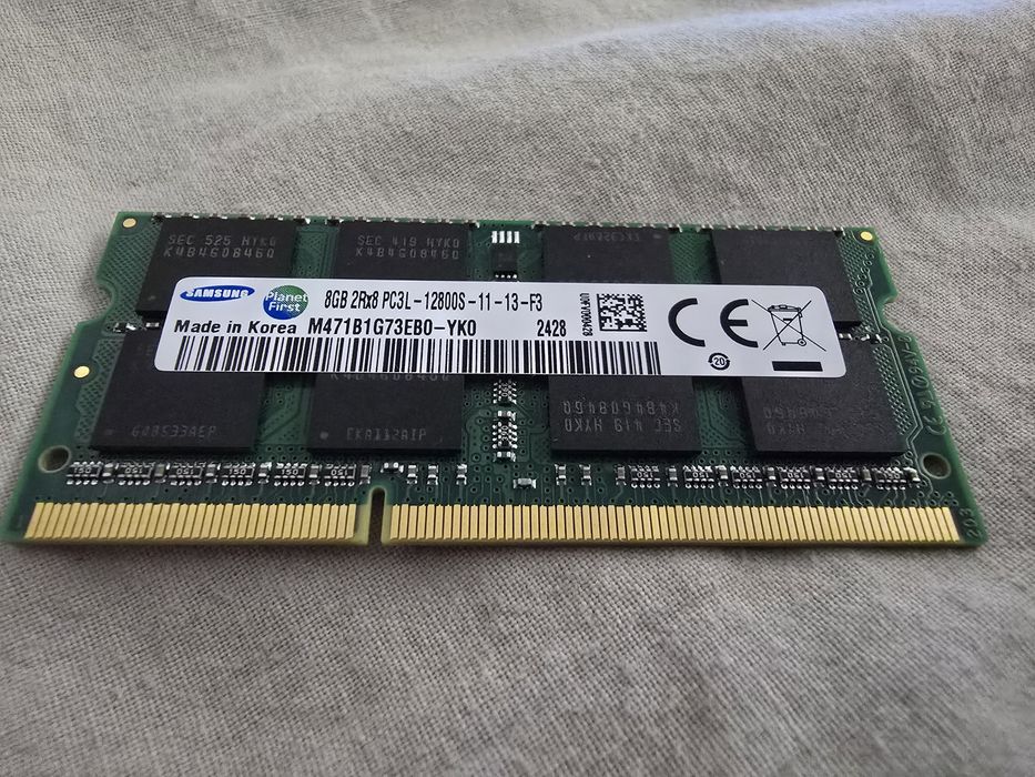 pamięć ram 8gb ddr3 so-dimm pc3l 12800s 1600mhz