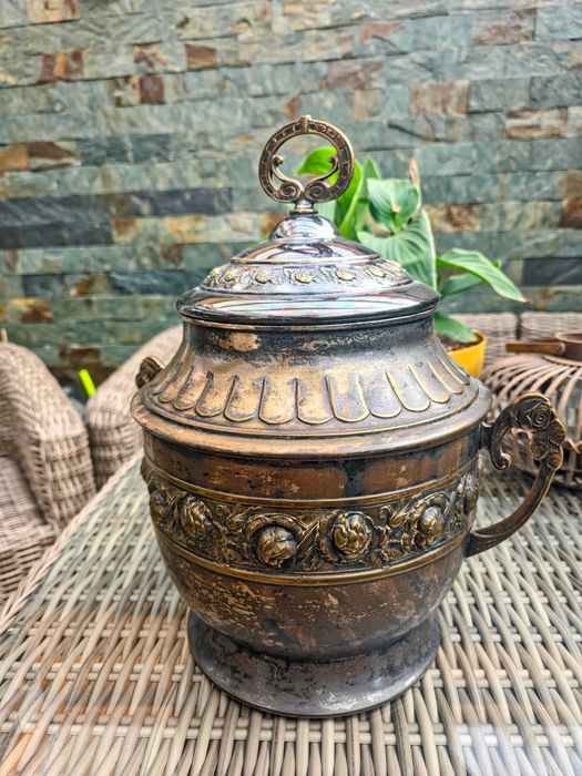 Zabytkowa Waza/Bola do pączu posrebrzana