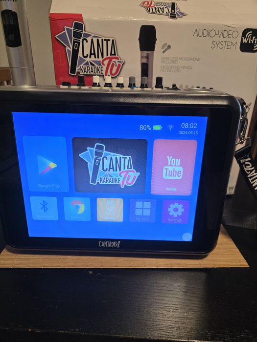 Sistema de Karaoke Canta Tu (Ecrã Tátil Android, Wi-Fi e YouTube)
