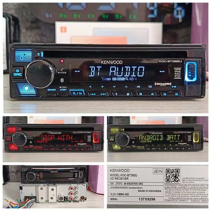 Процесорний Kenwood серії  kmm,kdc та kmr(Bluetooth audio system)