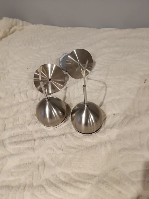 Lampy sufitowe wiszące 2 szt. Stał nierdzewna