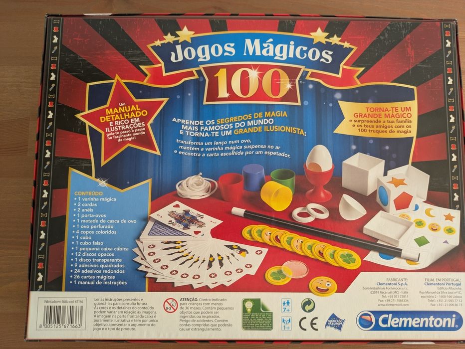 Artigo Novo - 100 Jogos Mágicos - Clementoni