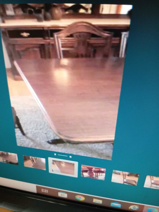 Mesa sala jantar em madeira maciça, carvalho