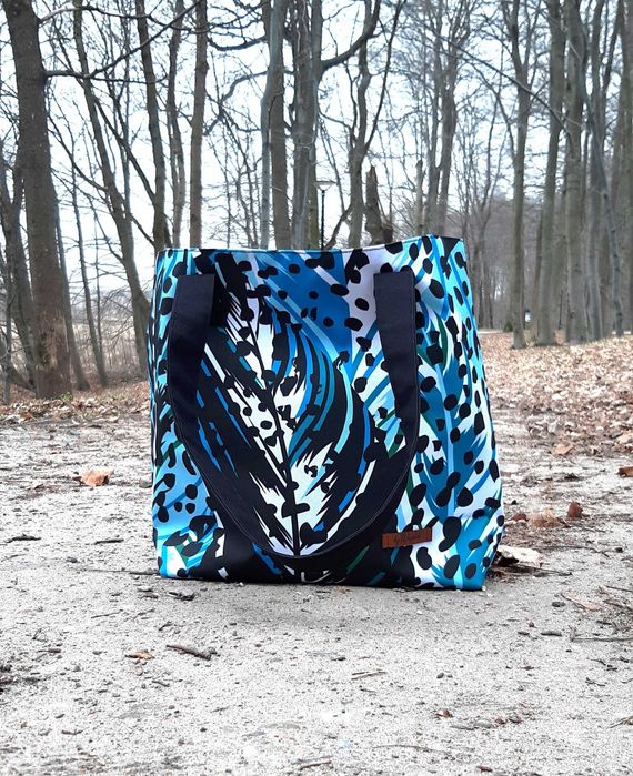Torba wodoodporna, shopperka, na co dzień, do pracy, pomieści A4