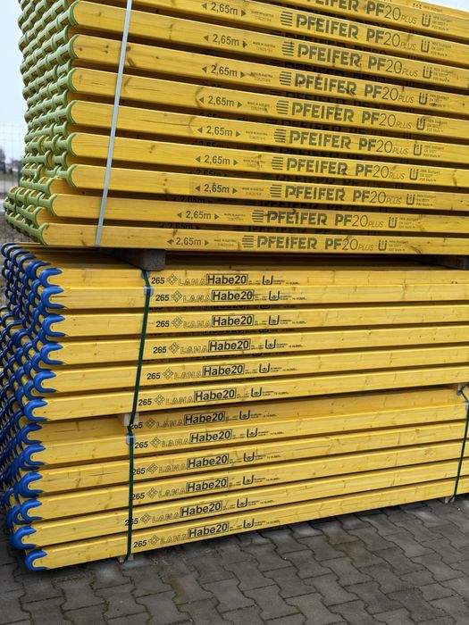 Stemple budowlane metalowe szalunki stropowe strop dźwigary budowlane