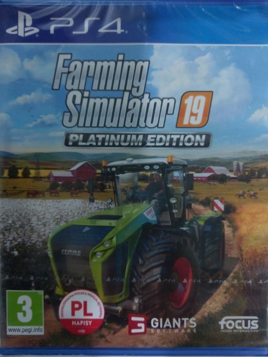 FARMING SIMULATOR 19 PS4, pl, gra nowa w folii, sklep Tychy