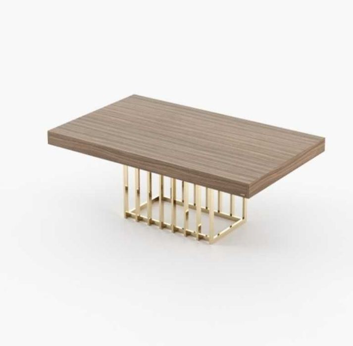 Mesa de Jantar Laskasas Prestige Nogueira Mate Extensível 200–300 cm