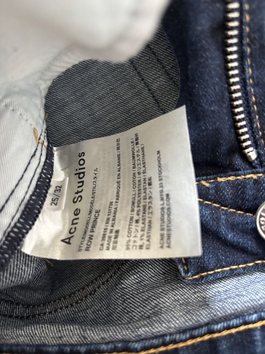 jeansy acne studios row prince w25