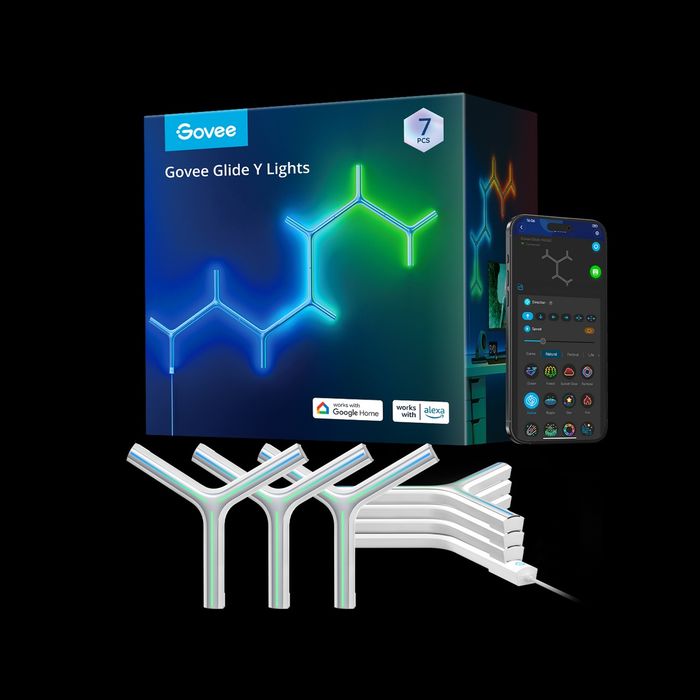 Govee Glide Y Lights RGBIC модульні смарт світильники стан нових , світло для геймерів