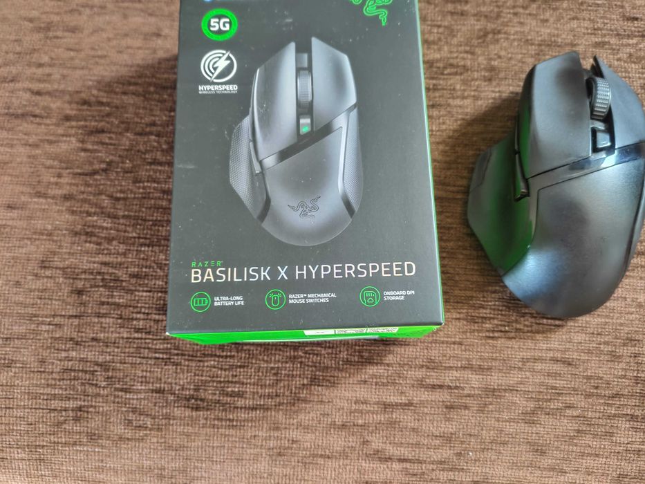 Rato Óptico Razer Basilisk X Hyperspeed Wireless/Bluetooth Preto