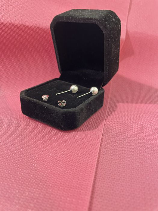 Срібні сережки, сережки з перлами