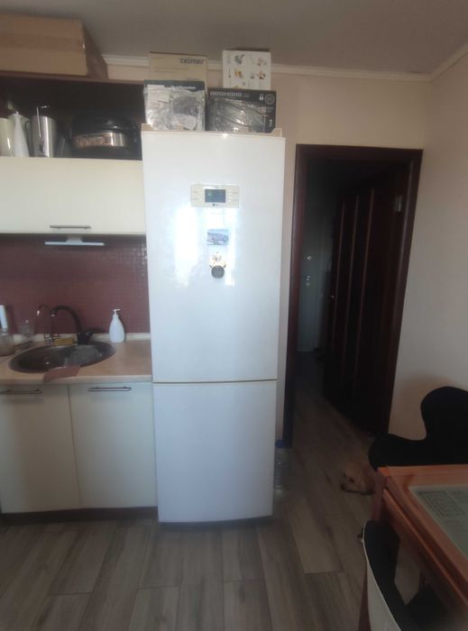 Двокамерний холодильник LG GA-B409PEQA No Frost, 303 л, бежевий