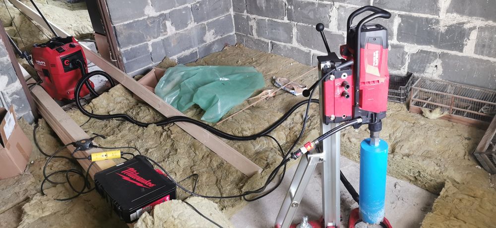Wiercenie w betonie techniką diamentową