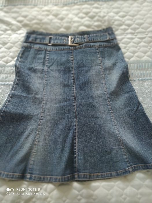 Джинсова жіноча спідниця