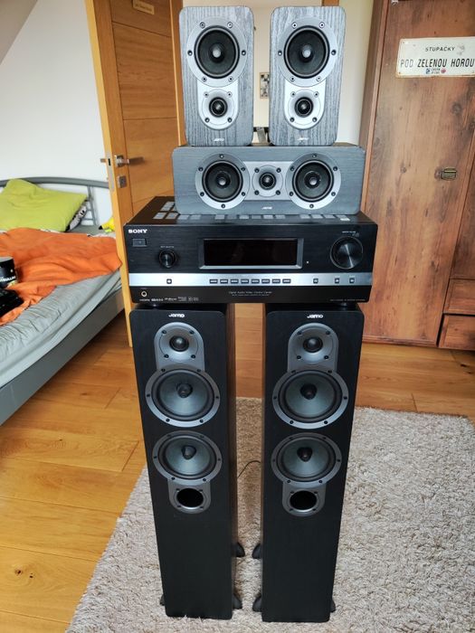 Kino domowe  wzmacniacz sony str dh 520 kolumny JAMO