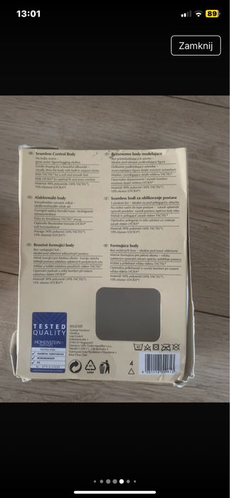 Body wyszczuplajace nowe biale