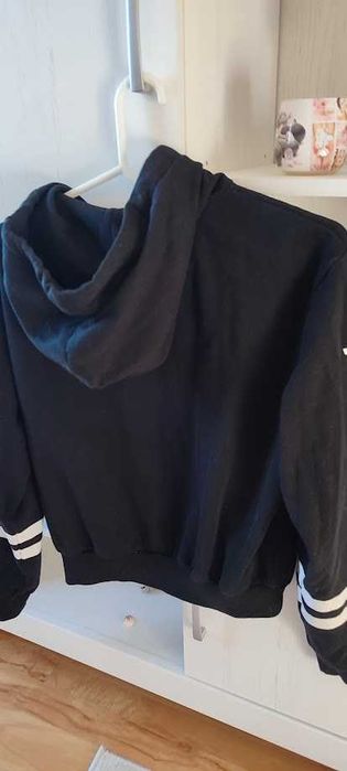 Bluza dziewczęca czarna z kapturem BROOKLYN 1975