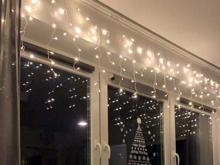 Гірлянда 30м, 50м, 100м, 200м, пульт. Гирлянда мишура роса хвойна лапа