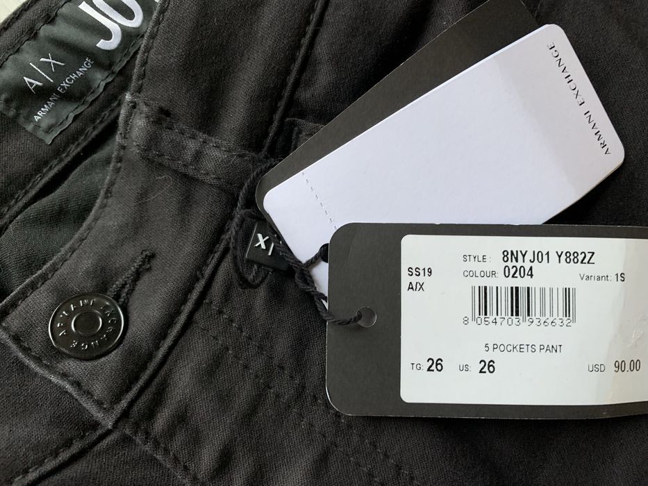 Spodnie damskie jeansy 26 Armani Exchange