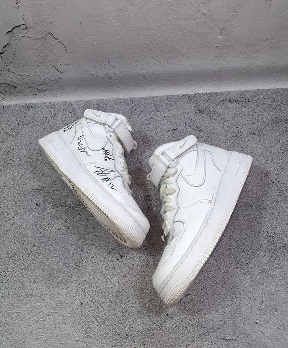 Кроссовки Nike Air Force 1 Mid Le кожаные высокие ботинки Dunk High