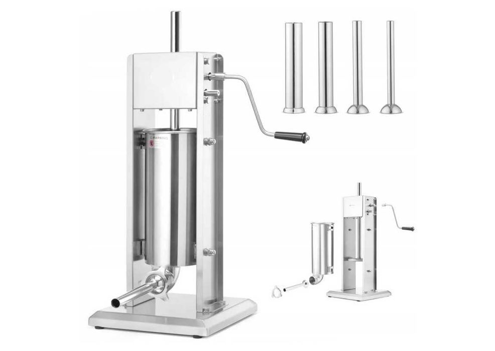 5L NAJLEPSZA NADZIEWARKA do Kiełbas Dysze: 16, 22, 32, 38 mm NOWA