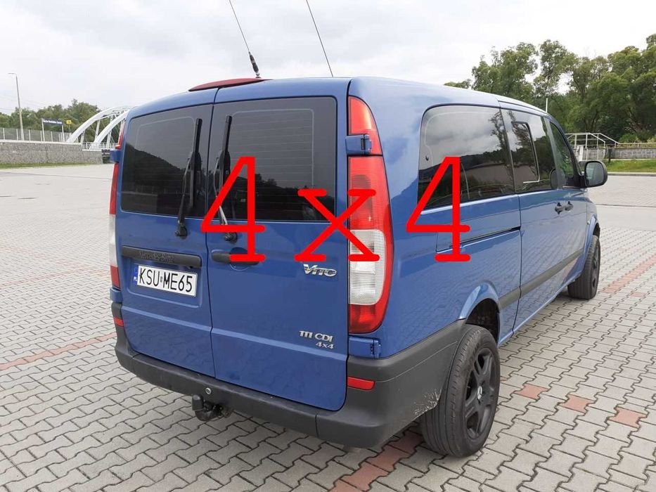 Vito 4x4, 150 koni, pełna opcja hak 2,5t ZADBANY multivan jak camper