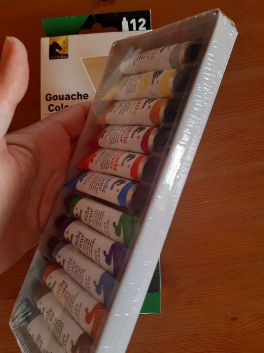 Tintas de guache - Pacote Selado