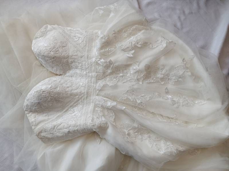 Sukienka ślubna z welonem damska L