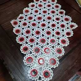 4 Naperons em renda para cozinha feitos à mão #