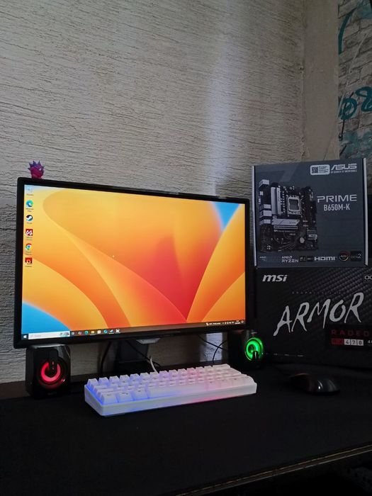 ИГРОВОЙ КОМПЬЮТЕР i5 RX 470 16/128 игровой ПК системный блок монитор