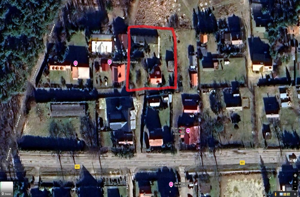 Dom z dużą działką nad Morzem w  Jantarze Stolicy Bursztynu