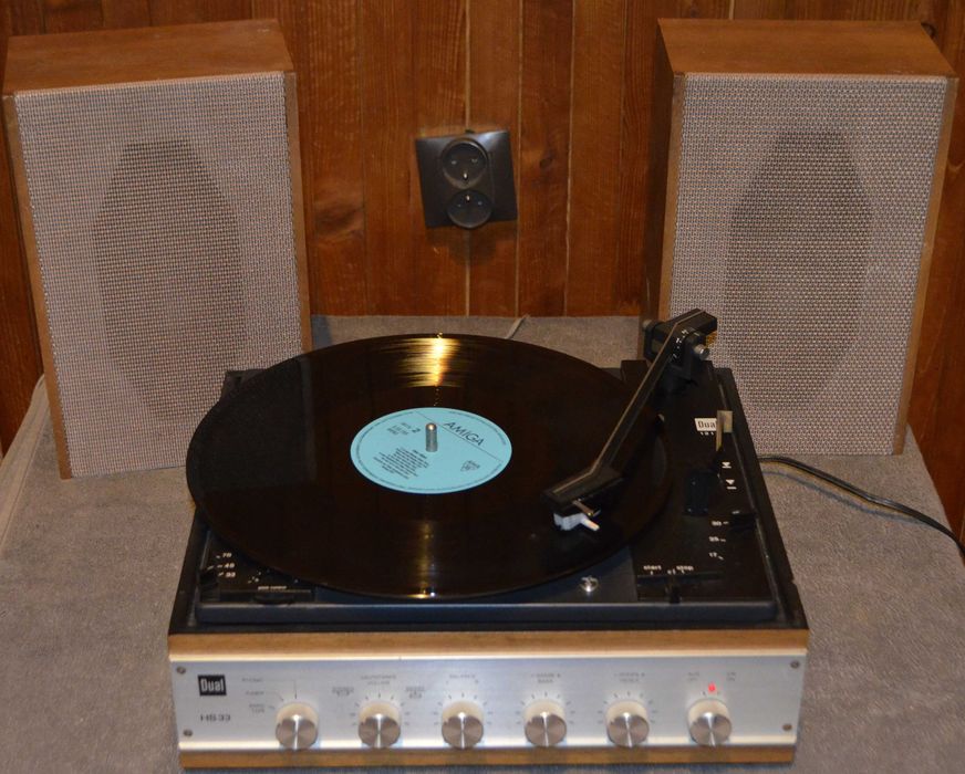 Dual HS 33  + CL 10  gramofon ze wzmacniaczem i głośnikami Piękny stan