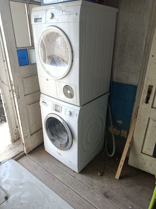 Пралк Bosch + сушка Siemens