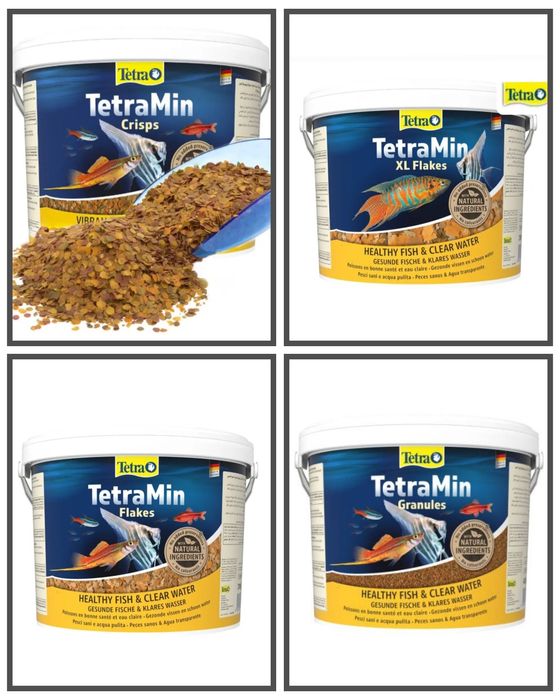 Корм для рыб хлопья чипсы гранулы Tetra Min XL Flakes Crisps Granules