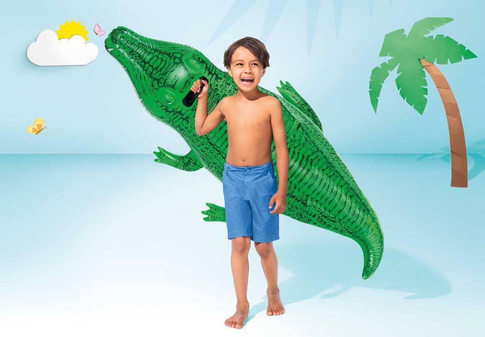 Intex Aligator 168x86 cm materac dmuchany do pływania