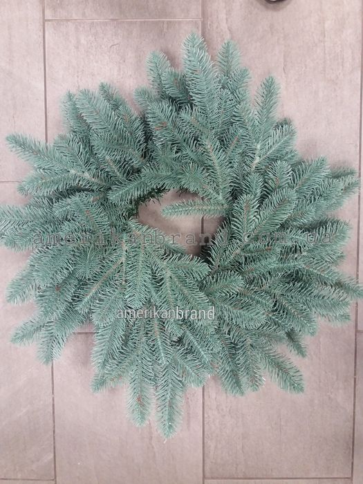 Вінок литий хвойний штучний різдвяний новорічний