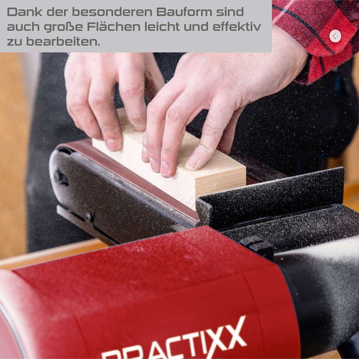 Стрічково-дискова шліфувальна машина PX-BTS-450 Practixx - 450 Вт