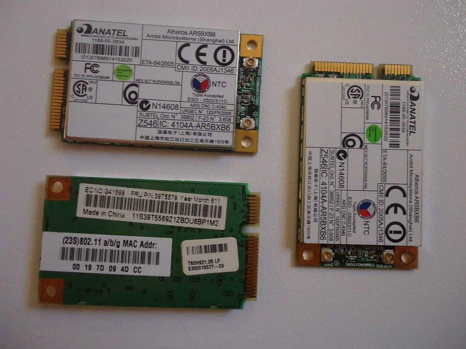 Карты Wi-Fi mini PCI-e (Wi-Fi модуль ) для ноутбуков