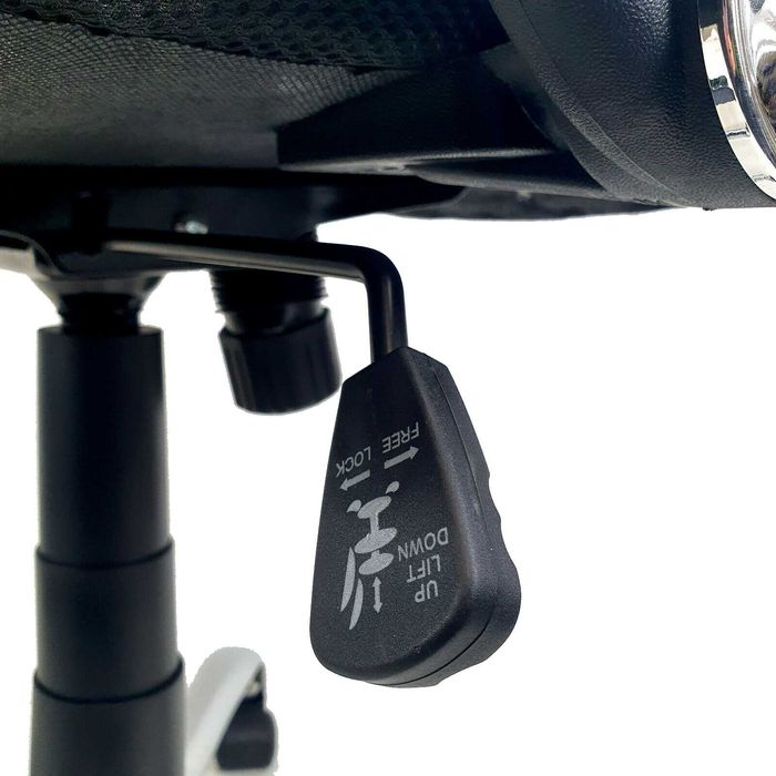 Fotel obrotowy biurowy ergonomiczne krzesło siatka mesh MOCNY