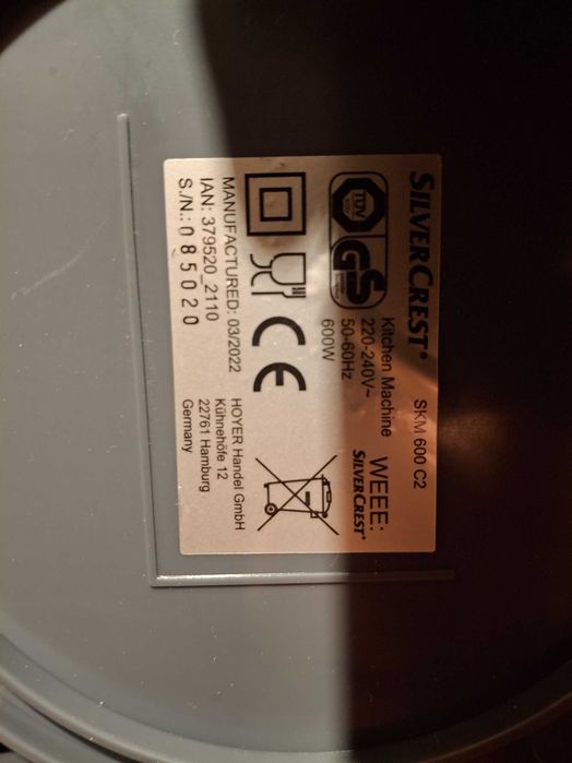 Robot kuchenny silvercrest z dodatkami i gwarancja