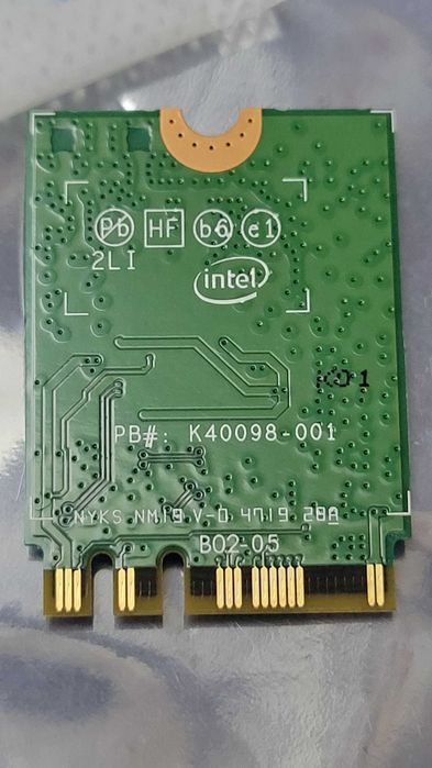Модуль Wi-Fi-6 Intel AX200 NGW M.2 WiFi-6 3000Mbps 2.4G/5ГГц Bt 5.2