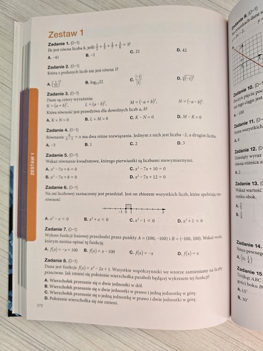 teraz matura Vademecum+zbiór zadań i zestawów maturalnych matematyka