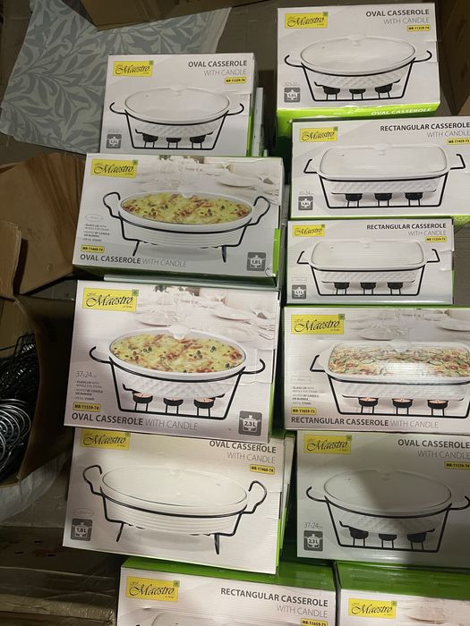 Марміт керамічний прямокутний [1,1л/1,8л/2,2л/2,5л/2,8л] White/Black