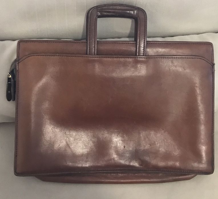 Mala Pasta executivo coro 100% Pele genuína. Luxo. Oportunidade